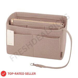 Felt Purse Organizer Insert Lightweight Durable Handbag Shaper 13 Pockets